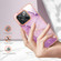 OnePlus 10T 5G / Ace Pro Electroplating Marble Dual-side IMD Phone Case - Purple 001