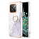 OnePlus 10T 5G / Ace Pro Electroplating Marble IMD Phone Case with Ring Holder - White 006 OnePlus 10T 5G / Ace Pro Electroplating Marble IMD Phone Case with Ring Holder - White 006