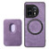 OnePlus 10T Retro Leather Card Bag Magnetic Phone Case - Purple