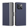 OnePlus 10T Twill Texture Side Button Leather Phone Case - Blue