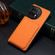 OnePlus 11 5G Denior Imitation Calf Leather Back Phone Case with Holder - Orange OnePlus 11 5G Denior Imitation Calf Leather Back Phone Case with Holder - Orange