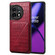 OnePlus 11 5G Denior Imitation Crocodile Leather Back Phone Case with Holder - Rose Red