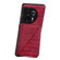 OnePlus 11 5G Denior Imitation Crocodile Leather Back Phone Case with Holder - Rose Red