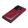 OnePlus 11 5G Denior Imitation Crocodile Leather Back Phone Case with Holder - Rose Red