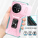 OnePlus 11 5G Sliding Camshield Holder Phone Case - Pink + Grey Green