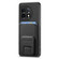 OnePlus 11 Carbon Fiber Card Bag Fold Stand Phone Case - Black