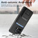 OnePlus 11 Carbon Fiber Card Bag Fold Stand Phone Case - Black