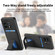 OnePlus 11 Carbon Fiber Card Bag Fold Stand Phone Case - Black