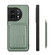OnePlus 11 Carbon Fiber Leather Card Magsafe Magnetic Phone Case - Green