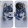 OnePlus 11 Coloured Drawing Flip Leather Phone Case - White Wolf