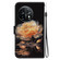 OnePlus 11 Crystal Texture Colored Drawing Leather Phone Case - Gold Peony