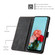 OnePlus 11 Skin Feel Stripe Pattern Leather Phone Case with Lanyard - Black