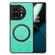 OnePlus 11 Solid Color Leather Phone Case - Green