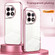 OnePlus 11 Transparent Plating Fine Hole Phone Case - Pink