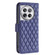OnePlus 12 5G Diamond Lattice Wallet Flip Leather Phone Case - Blue