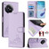 OnePlus 12 5G Global Cat Rat Embossed Pattern RFID Leather Phone Case with Lanyard - Purple