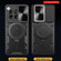 OnePlus 12 5G Global CD Texture Sliding Camshield Magnetic Holder Phone Case - Black