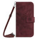 OnePlus 12 5G Global Skin Feel Sun Flower Embossed Leather Phone Case with Lanyard - Wine Red