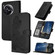 OnePlus 12 Datura Flower Embossed Flip Leather Phone Case - Black