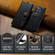 OnePlus 12 DG.MING Crazy Horse Texture Detachable Magnetic Leather Case - Black