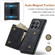 OnePlus 12 DG.MING M1 Series 3-Fold Multi Card Wallet + Magnetic Phone Case - Black