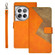 OnePlus 12 idewei Two-color Splicing Leather Phone Case - Orange
