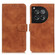 OnePlus 12 KHAZNEH Retro Texture Leather Phone Case - Brown