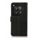 OnePlus 12 KHAZNEH Side-Magnetic Litchi Genuine Leather RFID Phone Case - Black