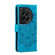 OnePlus 12 Sun Mandala Embossing Pattern Phone Leather Case - Blue