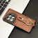 OnePlus 12 Wristband Leather Back Phone Case - Brown