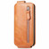 OnePlus 12 Zipper Wallet Vertical Flip Leather Phone Case - Brown