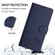 OnePlus 9 Cat Rat Embossed Pattern RFID Leather Phone Case with Lanyard - Blue
