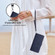 OnePlus 9 Cat Rat Embossed Pattern RFID Leather Phone Case with Lanyard - Blue