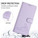 OnePlus 9 Cat Rat Embossed Pattern RFID Leather Phone Case with Lanyard - Purple