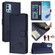 OnePlus 9R / 8T Cat Rat Embossed Pattern RFID Leather Phone Case with Lanyard - Blue OnePlus 9R / 8T Cat Rat Embossed Pattern RFID Leather Phone Case with Lanyard - Blue