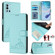 OnePlus 9R / 8T Cat Rat Embossed Pattern RFID Leather Phone Case with Lanyard - Mint Green OnePlus 9R / 8T Cat Rat Embossed Pattern RFID Leather Phone Case with Lanyard - Mint Green
