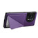 OnePlus Ace 2 D04 Calf Texture Dual Card Slot Holder Phone Case - Purple