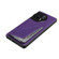 OnePlus Ace 2 D04 Calf Texture Dual Card Slot Holder Phone Case - Purple