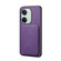 OnePlus Ace 2V D04 Calf Texture Dual Card Slot Holder Phone Case - Purple