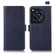 OnePlus Ace 3 / 12R Magnetic Crazy Horse Texture Genuine Leather RFID Phone Case - Blue