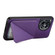 OnePlus Ace 3 D04 Calf Texture Dual Card Slot Holder Phone Case - Purple