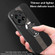 OnePlus Ace 3 Magnetic Litchi Leather Back Phone Case with Holder - Black