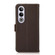 OnePlus CE4 5G Global KHAZNEH Side-Magnetic Litchi Genuine Leather RFID Phone Case - Brown