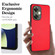 OnePlus Nord CE 3 Lite R20 Leather Pattern Phone Single Case - Red