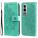 OnePlus Nord CE4 7-petal Flowers Embossing Leather Phone Case - Green