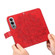 OnePlus Nord CE4 7-petal Flowers Embossing Leather Phone Case - Red