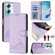 OnePlus Nord N30 SE 5G Cat Rat Embossed Pattern RFID Leather Phone Case with Lanyard - Purple