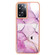 OnePlus Nord N300 Marble Pattern IMD Card Slot Phone Case - Pink Purple Gold