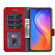 TCL 20 R 5G/TCL Bremen/TCL 20 AX 5G Zipper Bag Leather Phone Case - Red
