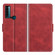 TCL 20 SE Dual-side Magnetic Buckle Horizontal Flip Leather Case with Holder & Card Slots & Wallet - Red